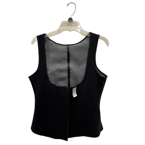 Ann Michell Women’s Waist Trainer Vest Black Size 1XL Latex Hook Corset - Picture 1 of 8